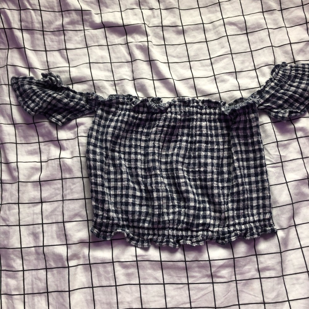 american eagle off shoulder top